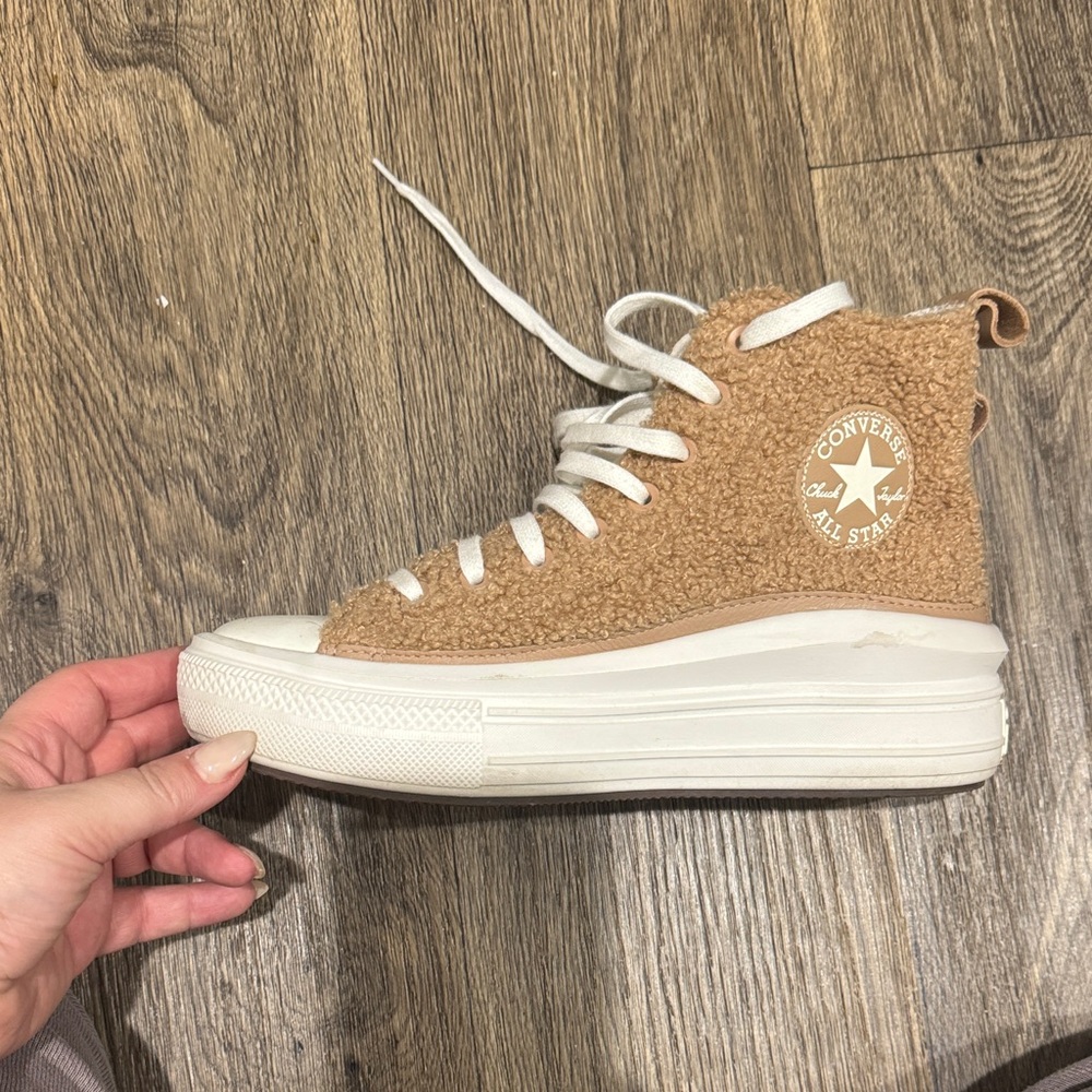 Converse Beige High-Top Sneakers